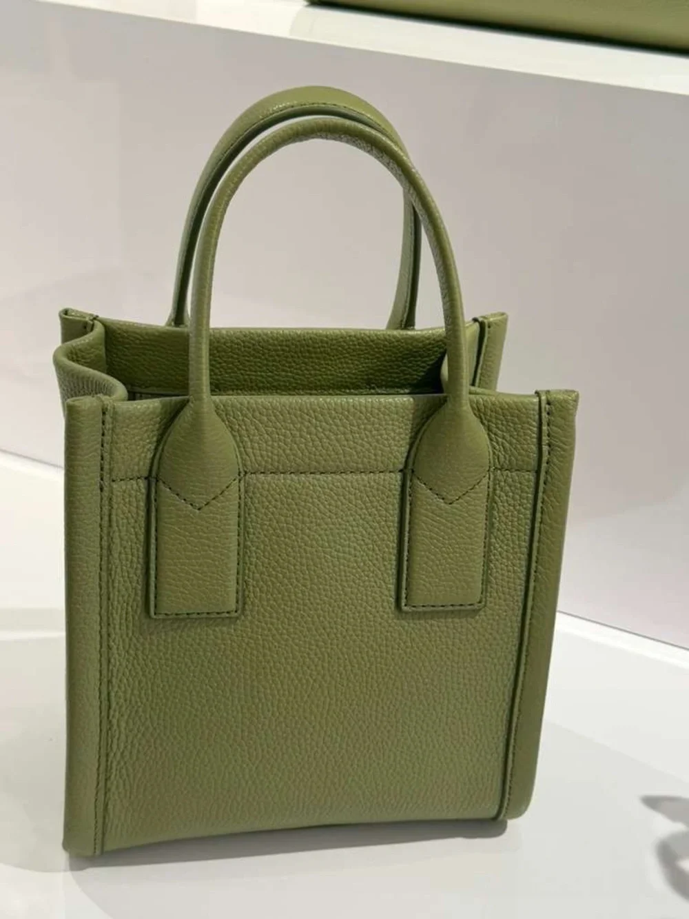 Marc Jacobs Olive Green Mini Tote with Top Handles